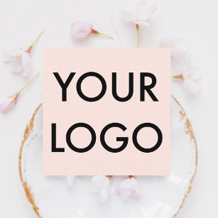 Professionell för  Rosa för Logotyp av Elegant Fyrkantigt Visitkort
