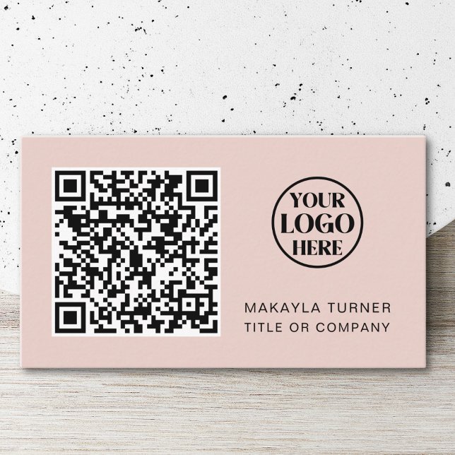 Professionell för  Rosa för QR-Logotyp Visitkort (Skapare uppladdad)