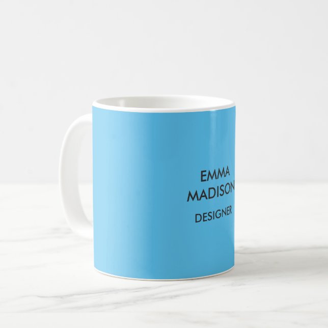 Professionell för Snyggt av lodrät - minimalistisk Kaffemugg (Framsida vänster)
