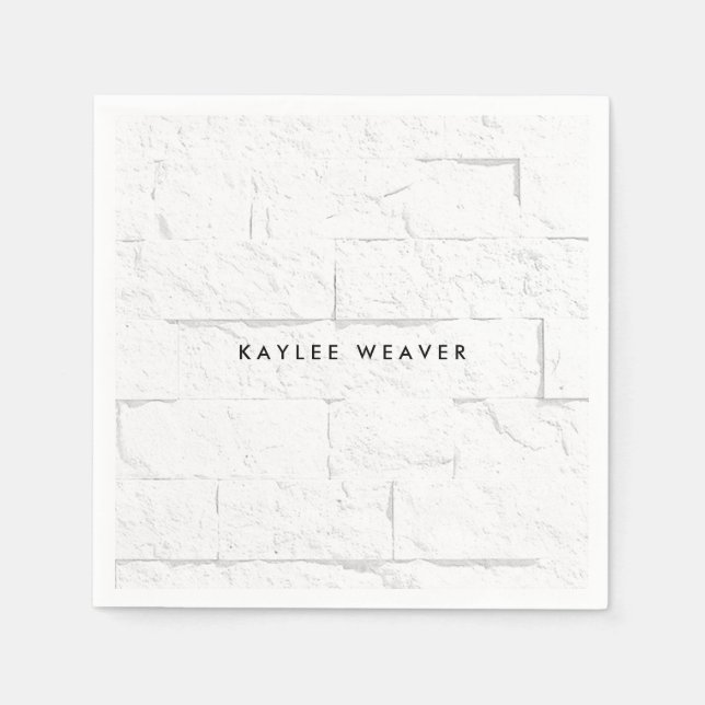 Professionell för sofistikerade minimalistiska mur pappersservett (Framsidan)
