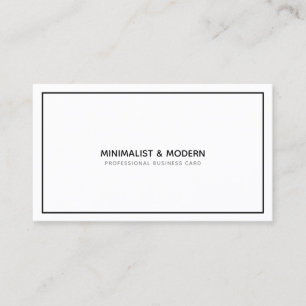 professionell för svartvit minimalistisk elegant visitkort