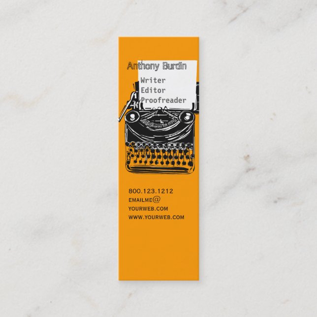 Professionell för teckning för mini visitkort (Framsida)