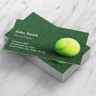 Professionell för tennis Instructor Visitkort