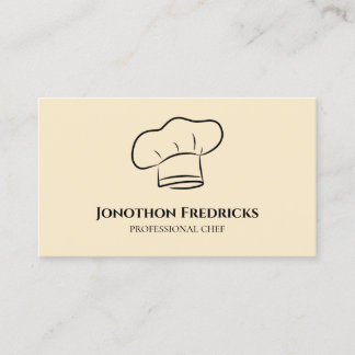 Professionell för tjänsten Chef Food Catering Visitkort