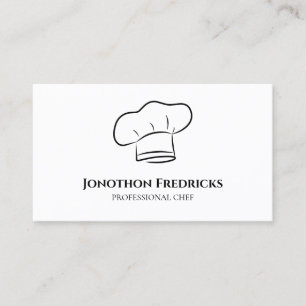 Professionell för tjänsten Chef Food Catering Visitkort