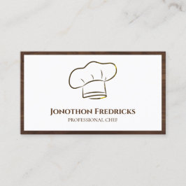Professionell för tjänsten Chef Food Catering  Visitkort