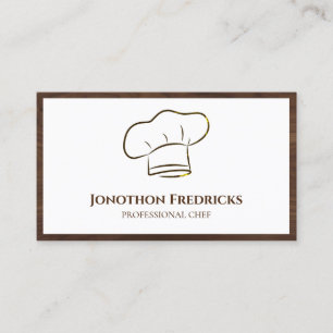 Professionell för tjänsten Chef Food Catering  Visitkort