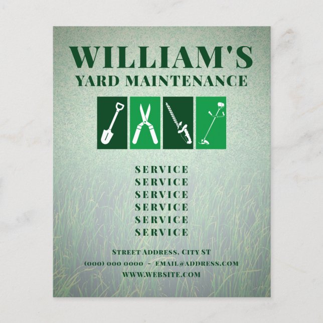 Professionell för underhåll av verktyg flygblad (Framsidan)