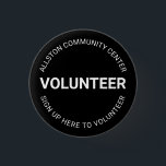 Professionell för vit svart anpassningsbar knapp<br><div class="desc">Volontärsvart och vitt med anpassningsbar över och under text. Du kan anpassa kommandoknappen namn,  Business o.s.v. med enkel elegant. Helt anpassade svart text,  vit bakgrund. Skapa ditt eget för dina personliga eller affärsmässiga behov. Underbar för företag,  kontor,  evenemang,  konferenser,  bibliotek,  kommunala centrum,  icke-vinstdrivande organisationer etc.</div>