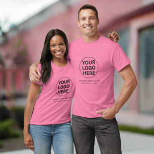 Professionell Företagets Logotyp och Rosa för märk T Shirt