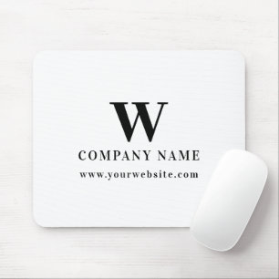 Professionell företagslogotyp monogramnamn webbpla musmatta