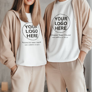 Professionell företagslogotyp och varumärkes textu t shirt