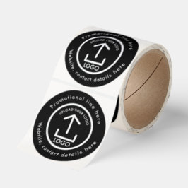 Professionell företagsrund logotyp produktförpackn runt klistermärke