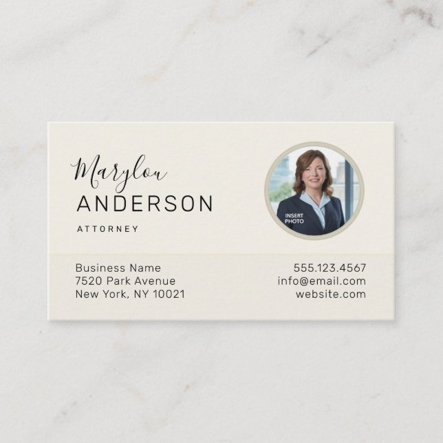Professionell (FOTO INFOT) UNISEX - Affärskort Visitkort (Framsida)