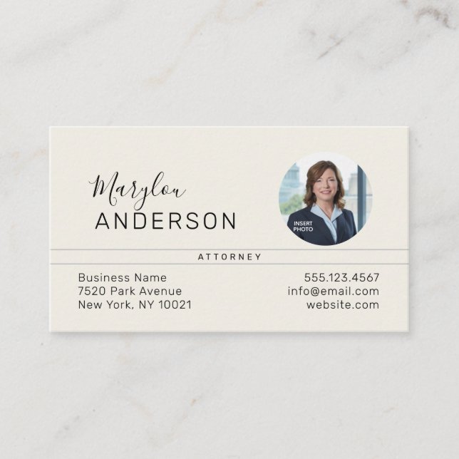 Professionell (FOTO INFOT) UNISEX - Visitkort (Framsida)