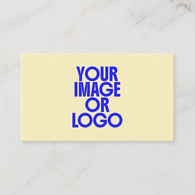 Professionell Foto Logo Butik Minimal Gul Visitkort (Framsida)