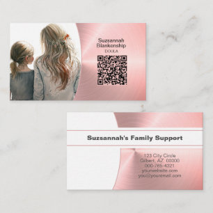 Professionell fotodoula Familjestödstjänster Visitkort