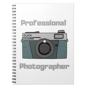 Professionell Fotograf Anteckningsbok