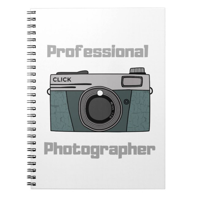 Professionell Fotograf Anteckningsbok (Framsidan)