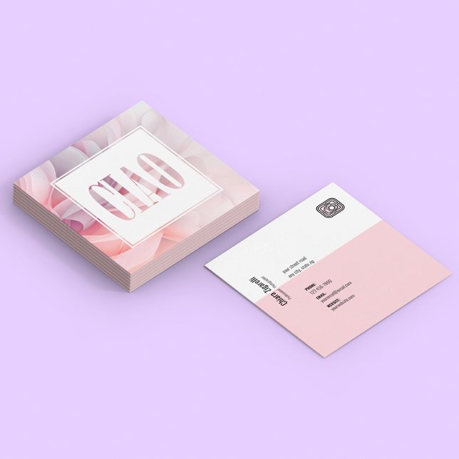 Professionell Fotograf Fyrkantigt Visitkort (Skapare uppladdad)