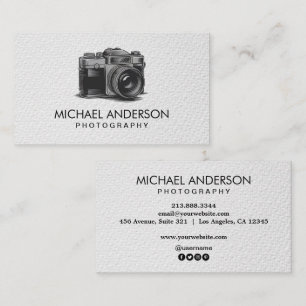 Professionell Fotograf kamera logotyp Fotografi  Visitkort
