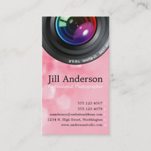 Professionell Fotograf Lodrät Affärskort 3 Visitkort
