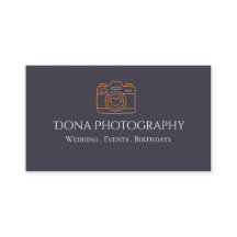 Professionell fotografs visitkort