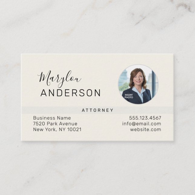 Professionell (FOTOINFOGA) UNISEX - Affärskort Visitkort (Framsida)