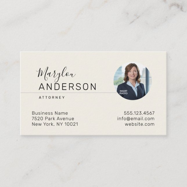 Professionell (FOTOINFOGA) UNISEX - Visitkort (Framsida)