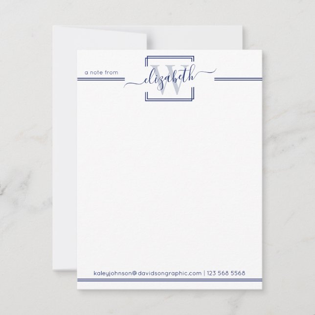 Professionell | Från anteckningskortet Tack Kort (Framsida)