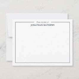 Professionell från Gräns Blå Square-skrivbordet Anteckningskort