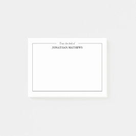 Professionell från Namn-torget Gräns Post-it Block