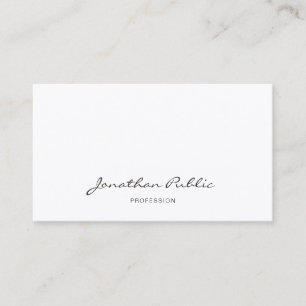 Professionell Freehand Script Elegant Modern Chic Visitkort
