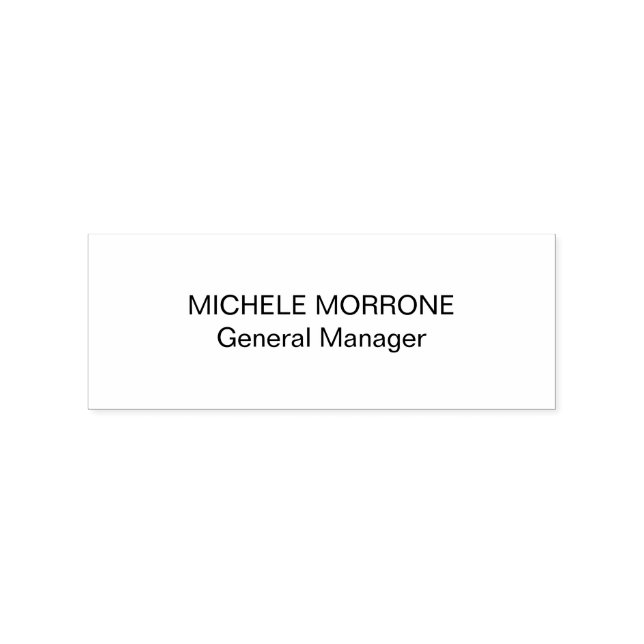 Professionell Frimärke med eget namn och rollinfo Stämpel (Stämplad)