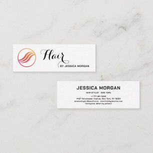 Professionell frisörsalong Elegant salong Mini Visitkort