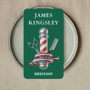 Professionell frisyr Barber stolpe Modern barberar Visitkort