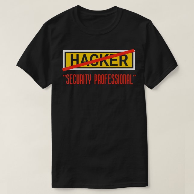 Professionell Fu för programkodning av Hacker Secu T Shirt (Design framsida)