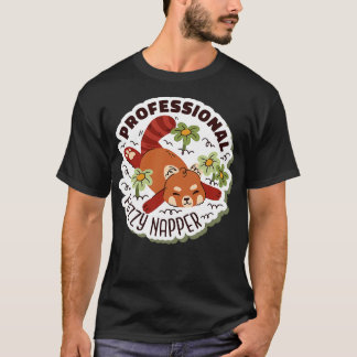 Professionell Fuzzy Napper Red Panda T Shirt