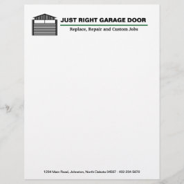 Professionell Garagedörrservice Brevhuvud