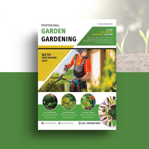 Professionell Garden Care Service Flyer-mall