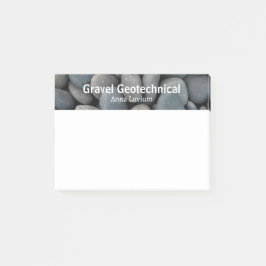 Professionell geologisk konsultgrus post-it block