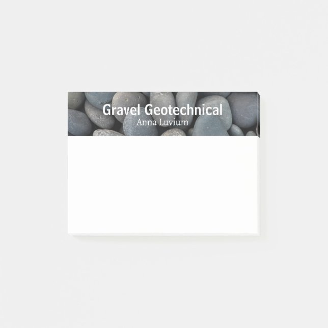 Professionell geologisk konsultgrus post-it block (Framsida)
