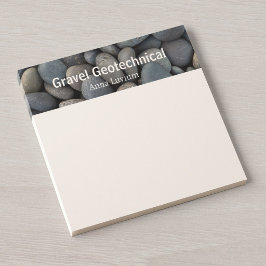 Professionell geologisk konsultgrus post-it block