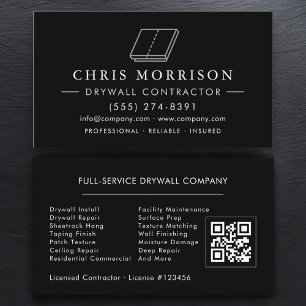 Professionell Gipsplatt QR-kod Visitkort