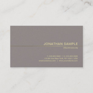 Professionell Glamor Design Modern Plain Luxury Visitkort