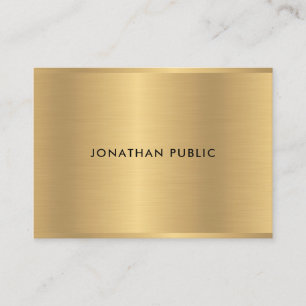 Professionell Glamor Guld Template Elegant Modern Visitkort