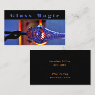 Professionell Glass Blower Glasssmith Visitkort