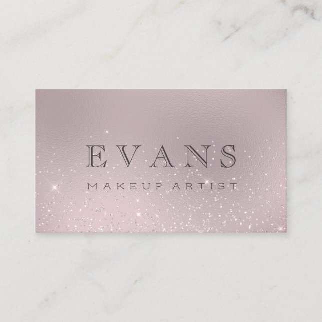 Professionell Glitter Eggplant  Glitter Makeup Tidsbeställning Kort (Framsida)