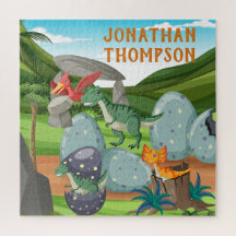 Professionell grafik Monogram Jurassic Blue grönt