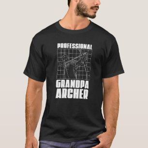 Professionell Grandpa Archer Archer Bow Archery Gr T Shirt